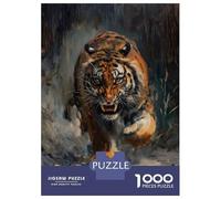 Puzzle Da 1000 Pezzi Tiger Angry Scary Hungry Puzzle Per Adulti Gioco Pratico Sfida Difficile Interazione Genitore-figlio 70x50cm/1000pcs