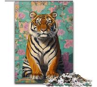 Puzzle da 1000 pezzi "Tigre nel bagno" per adulti e adolescenti, perfetto per ammazzare il tempo durante le vacanze e rafforzare l'amore tra coppie (50x75cm)
