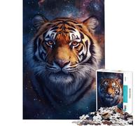 Puzzle da 1000 pezzi Tigre nel cosmo per ragazzi Un gioco di assemblaggio che allena la mente e la manualità amici e familiari 38x52cm