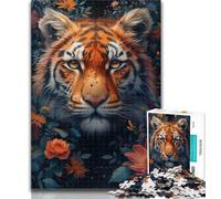 Puzzle da 1000 pezzi Tigre selvaggia per adulti e adolescenti, decorazione da parete, compleanno e Natale, adatto per bambini di età compresa tra 50x75cm