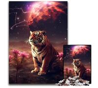 Puzzle da 1000 pezzi "Tigre su Marte" per adulti, regalo perfetto per la festa della mamma, compleanni, Natale, 50x75CM/19,68x29,52 pollici.