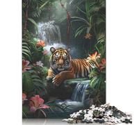 Puzzle da 1000 pezzi "Tigri nella giungla" - Puzzle di difficoltà - Giochi educativi - Giocattoli - Regali di Natale - 1000 pezzi (75x50 cm)