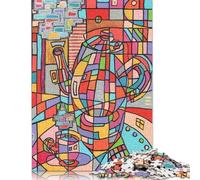 Puzzle da 1000 pezzi "Time For Tea" per puzzle in legno, gioco educativo per adulti, 1000 pezzi (75x50 cm)