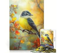 Puzzle da 1000 pezzi "Tiranno giallo su ramo" per adulti, ideale per stimolare la mente, favorire il relax e creare immagini nitide e memorabili (50x75cm)