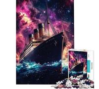 Puzzle da 1000 pezzi Titanic in Cosmos puzzle per adolescenti ideale per passare il tempo durante le vacanze stimolante e antistress 38x26cm