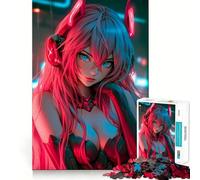 Puzzle da 1000 pezzi Tokyo Cyberpunk Angel per adolescenti, gioco di logica, passatempo rilassante, taglio preciso, 38x26cm