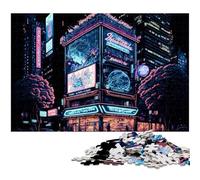 Puzzle da 1000 pezzi Tokyo Giappone Neon per adulti in legno ottimo regalo per Natale (dimensioni 75x50 cm)