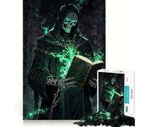 Puzzle da 1000 pezzi "Tomo Proibito del Negromante" per adolescenti, rompicapo per la mente, antistress, arte da assemblare, regalo di alta qualità (38x26cm)