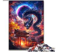 Puzzle da 1000 pezzi, Torii Gate Dragon, 50x75cm, rompicapo fai da te, gioco perfetto per famiglie o regalo decorativo