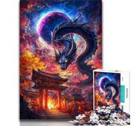 Puzzle da 1000 pezzi Torii Gate Dragon, sfida difficile antistress, ogni pezzo è unico - gioco divertente e stimolante per tutta la famiglia (38x26cm)