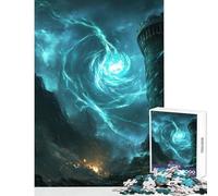 Puzzle da 1000 pezzi Torre mistica e vortice Giocattolo educativo Ottimo regalo per gioco educativo Adatto per la decorazione della scrivania Dimensioni 50x75cm