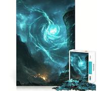 Puzzle da 1000 pezzi "Torre Mistica e Vortice" per adolescenti, migliora la memoria, passatempo tranquillo, bordi precisi, regalo di compleanno (50x75cm)