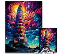 Puzzle da 1000 pezzi Torre pendente di Pisa Italia Puzzle di carta Gioco rompicapo Gioco interattivo per famiglie Adatto a tutte le età 1000 pezzi (38x26 cm)