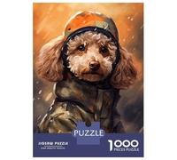 Puzzle Da 1000 Pezzi Toy Poodle Camo Jacket Puzzle Per Adulti Gioco Rompicapo Migliora La Memoria Ideale Come Regalo Per Tutta La Famiglia 38x26cm/1000pcs