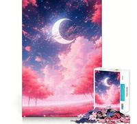 Puzzle da 1000 pezzi Tra gli alberi rosa,taglio liscio,gioco cognitivo,regalo per momenti di relax,regalo di compleanno (38x26cm)