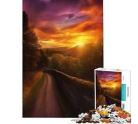 Puzzle da 1000 pezzi tramonto da sogno sfida per la mente e l'intelligenza gioco avvincente gioco pratico regalo di compleanno regalo per il Secret Santa (dimensioni 38x52cm)