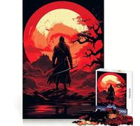 Puzzle da 1000 pezzi "Tramonto dei Samurai in Giappone" per adulti, gioco stimolante per la mente, rilassante e divertente, con tagli precisi, ideale come regalo di Natale (50x75cm)