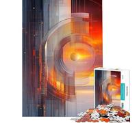 Puzzle da 1000 pezzi - Tramonto oltre le stelle giocattolo educativo gioco impossibile ideale per passare il tempo durante le vacanze o come regalo di compleanno (dimensioni 38x26cm)