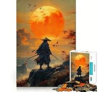 Puzzle da 1000 pezzi "Tramonto Samurai" per adulti, ideale per migliorare la memoria, per un divertimento rilassante e per un regalo perfetto per le vacanze (50x75cm)