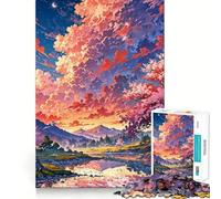 Puzzle da 1000 pezzi "Tramonto sereno" per adulti, gioco di abilità mentale, relax, design, assemblaggio, pezzo da collezione (50x75cm)