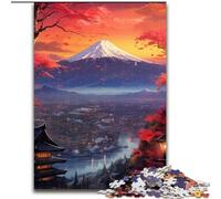 Puzzle da 1000 pezzi "Tramonto sul Monte Fuji" per adolescenti, adatto a persone dai 14 anni in su, idee regalo per la decorazione della casa (26x38cm)