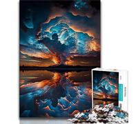 Puzzle da 1000 pezzi Tramonto sulla spiaggia Tempesta Puzzle da 1000 pezzi, antistress per trascorrere il tempo libero a casa Interazione genitore-figlio (dimensioni 75x50cm)