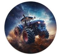 Puzzle da 1000 pezzi, trattore colorato, puzzle rotondo da 1000 pezzi per adulti, gioco interattivo per famiglie, decorazione fai da te per la casa, sfida per il cervello, regalo, 67,5x67,5 cm