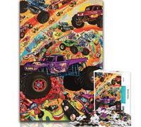 Puzzle da 1000 pezzi "Trattore nel mare di fiori" per adulti, 1000 pezzi, giocattoli educativi per l'apprendimento, giochi per famiglie, migliorano l'amore tra coppie (50x75cm)