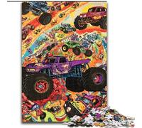 Puzzle da 1000 pezzi "Trattore nel mare di fiori", puzzle per adulti da 1000 pezzi, decorazione artistica, giocattolo di intelligenza per giochi al chiuso in famiglia (dimensioni 50x75cm)