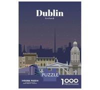 Puzzle Da 1000 Pezzi Travel to Dublin Puzzle Per Adulti Gioco Rompicapo Migliora La Memoria Ideale Come Regalo Per Tutta La Famiglia 70x50cm/1000pcs