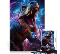 Puzzle da 1000 pezzi "Trex preistorico per adolescenti", gioco per allenare la mente, gioco di gruppo, taglio di precisione, regalo per le feste 38x52cm