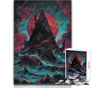 Puzzle da 1000 pezzi, triangolo dell'abisso, giocattolo, gioco intellettuale, educativo, regali di Babbo Natale segreto, dimensioni 50x75cm