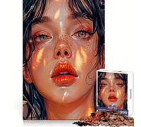 Puzzle da 1000 pezzi "Tristezza nei miei occhi" per adolescenti, ideale per rafforzare la memoria, creare un'atmosfera rilassante e divertente, con bordi di qualità e un regalo perfetto (50x75cm)