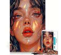 Puzzle da 1000 pezzi "Tristezza nei miei occhi" per adolescenti, ideale per rafforzare la memoria, creare un'atmosfera rilassante e divertente, con bordi di qualità e un regalo perfetto (50x75cm)