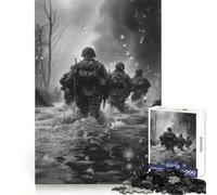Puzzle da 1000 pezzi "Truppe che attraversano il fiume" per ragazzi Puzzle che stimola la logica, ideale per il tempo libero e per un'esperienza di gioco precisa Un regalo perfetto (38x52cm)