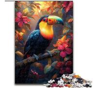 Puzzle da 1000 pezzi "Tucano nella giungla" per adulti e adolescenti, perfetto per trascorrere il tempo libero e migliorare l'amore tra coppie (50x75cm)
