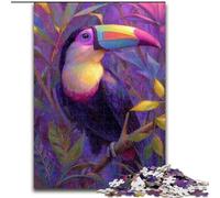 Puzzle da 1000 pezzi "Tucano nella giungla" Un puzzle da 1000 pezzi stimolante per adolescenti, perfetto come decorazione per la casa o come regalo (dimensioni 50x75cm)