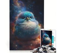Puzzle da 1000 pezzi "Uccellino paffuto astrale", gioco pratico, interazione genitore-figlio, collezione d'artista, opera d'arte 38x26cm