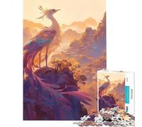 Puzzle da 1000 pezzi "Uccello mitologico sulla cima di una montagna" - Gioco rompicapo per la mente - Sfida per l'intelligenza - Giocattolo avvincente - Regalo per compleanni - Sfida difficile