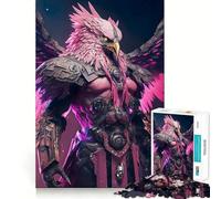 Puzzle da 1000 pezzi "Uccello rosa del cielo" per ragazzi, gioco di logica, gioco di gruppo, taglio di precisione, regalo pensato (38x26cm)