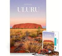 Puzzle da 1000 pezzi Uluru Sunset per ragazzi,gioco di concentrazione mentale,bordi lisci e tagliati con precisione,ideale come regalo di Natale (50x75cm)