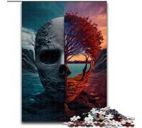 Puzzle da 1000 pezzi "Umani contro Natura", regalo perfetto per compleanni, feste e decorazioni spaziali (dimensioni 50x75cm).
