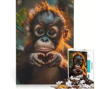 Puzzle da 1000 pezzi "Un cuore per te", gioco pratico, interazione genitore-figlio, collezione d'artista, belle arti 50x75cm