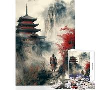 Puzzle da 1000 pezzi Un guerriero samurai solitario Decorazione per la casa Giocattoli Ottimo regalo per giochi Gioco educativo Migliora l'amore tra coppie Dimensioni 50x75cm