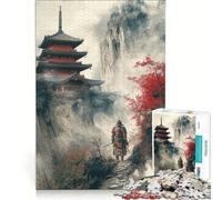 Puzzle da 1000 pezzi "Un guerriero samurai solitario", gioco pratico, interazione genitore-figlio, collezione d'artista, belle arti 50x75cm