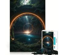 Puzzle da 1000 pezzi "Un ponte verso un altro mondo",gioco di precisione e divertente che stimola la mente,ideale per momenti di relax e tranquillità,perfetto come regalo di Natale (38x52cm)
