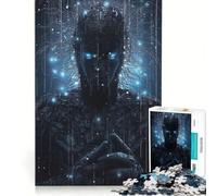 Puzzle da 1000 pezzi "Un'anima tecnologica", gioco pratico, interazione genitore-figlio, collezione d'artista, opera d'arte 38x26cm