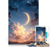 Puzzle da 1000 pezzi "Under The Moon" per adolescenti,gioco di memoria,incastro perfetto,nessun pezzo si stacca,ideale da portare in viaggio,gioco per allenare la mente,regalo (50x75cm)
