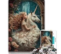 Puzzle da 1000 pezzi Unicorn Girl, puzzle da 1000 pezzi per adulti e adolescenti, giocattolo, gioco intellettuale, collezione di artisti, belle arti, 50x75cm