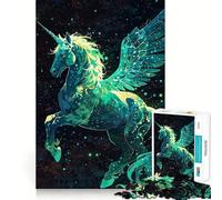 Puzzle da 1000 pezzi Unicorno Celeste Taglio Premium Gioco Creativo per la Mente Pace Divertimento Natale Decorazione da Parete (38x26cm)